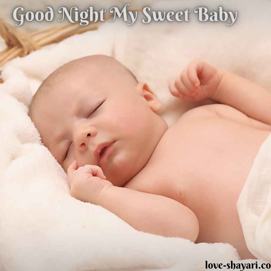 good night cute baby images