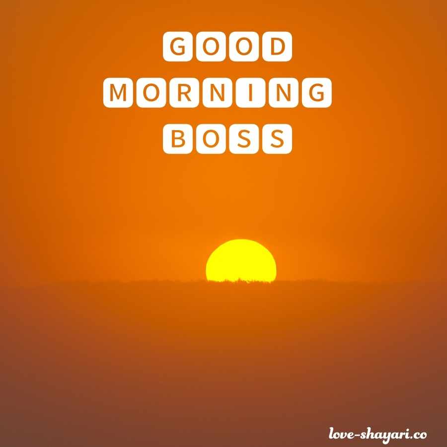 good morning positive image to boss