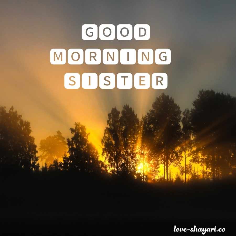 sister good morning image