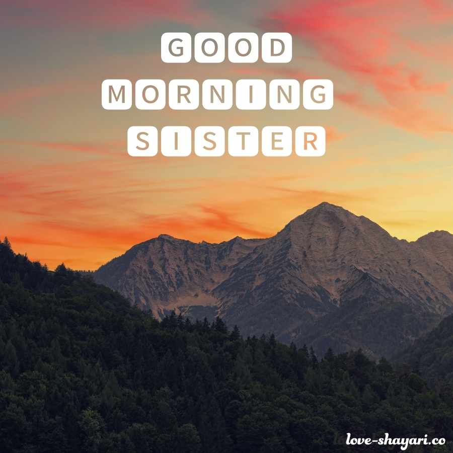 good morning images for sister