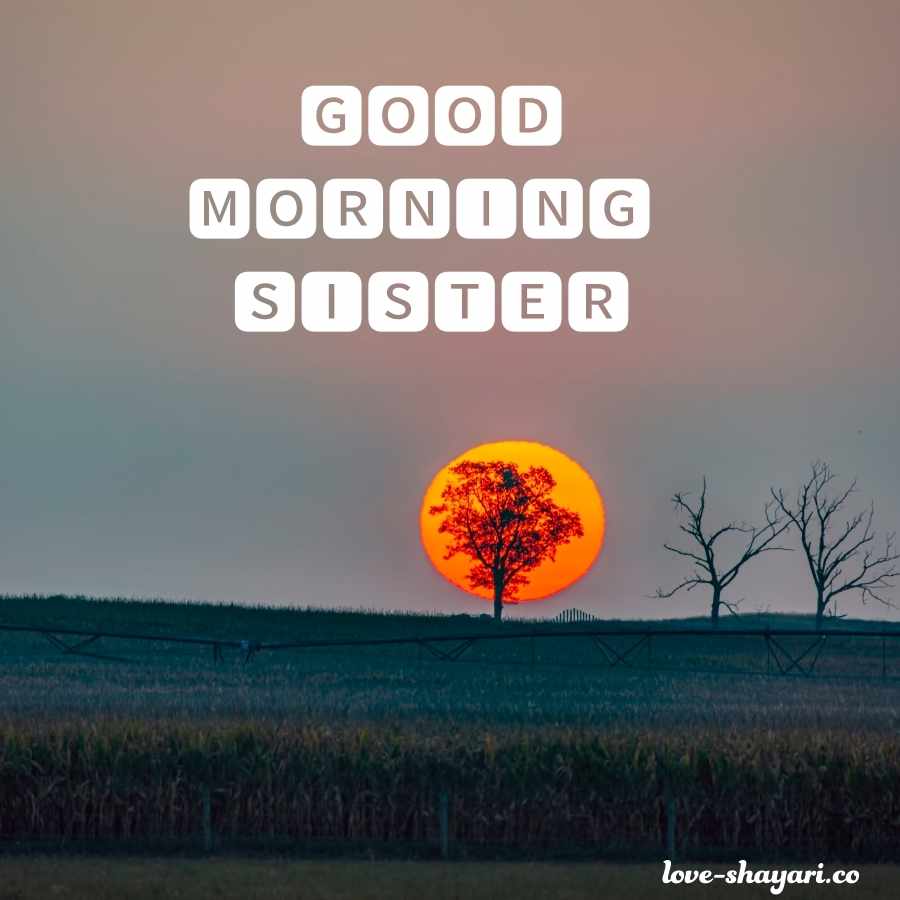 sister good morning image