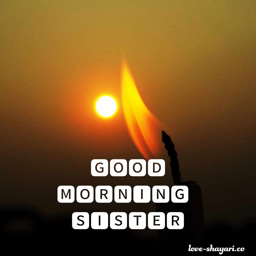 good morning sister image hindi