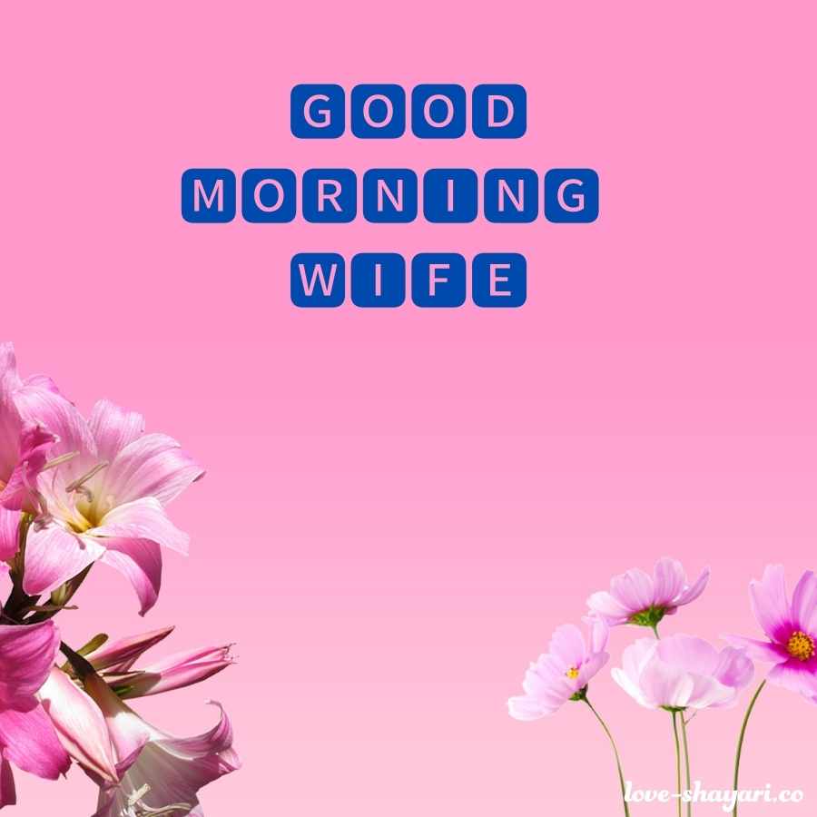 romantic good morning images for wife in hindi