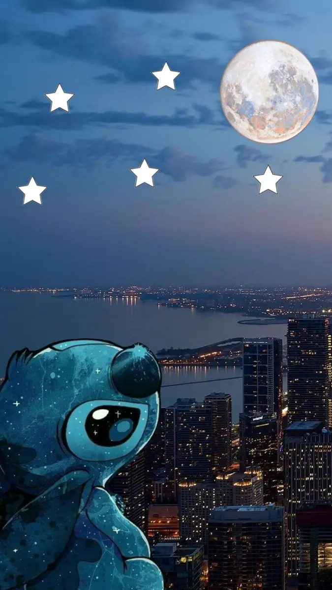 lilo and stitch wallpaper black