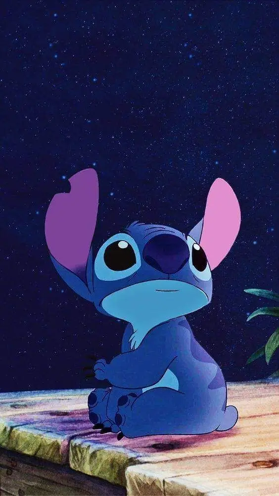 stitch and angel matching pfp gif